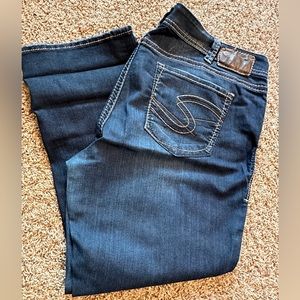 Silver Suki Capri Size 18